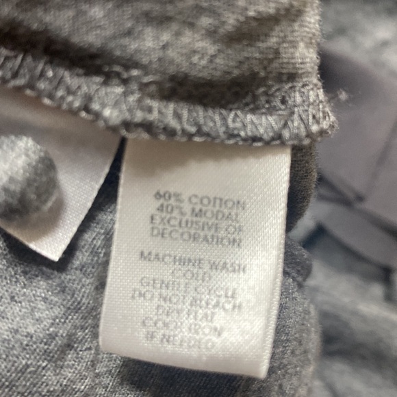 Loft dark gray sleeveless top ruffle neckline size s - Picture 7 of 8